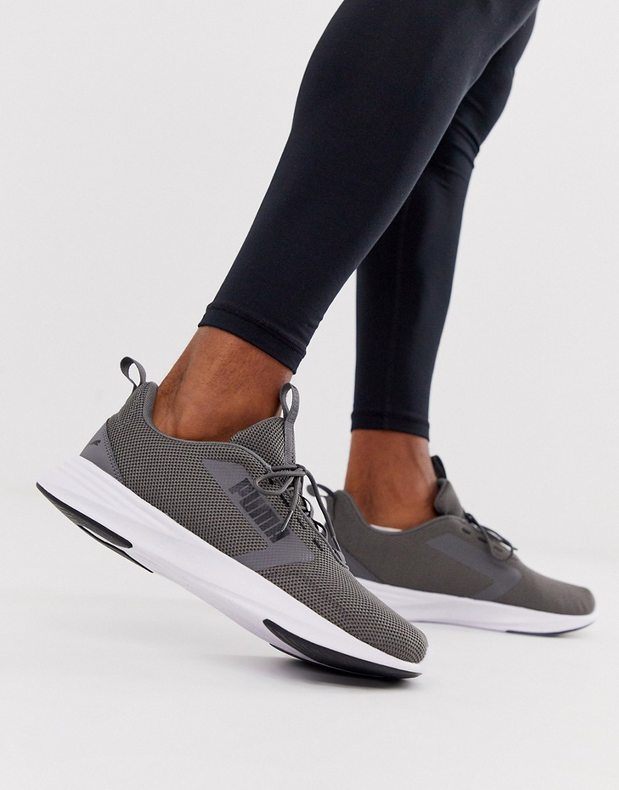 Puma extractor running trainers in grey