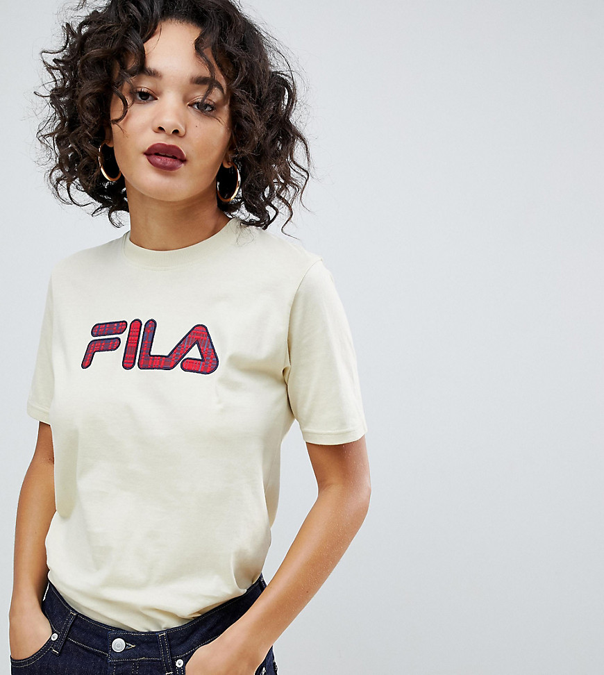 Fila oversized t-shirt with check front logo