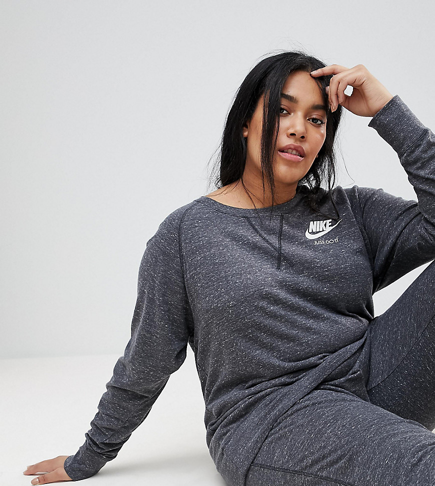 Серый свитшот Nike Plus Gym Vintage - Серый 