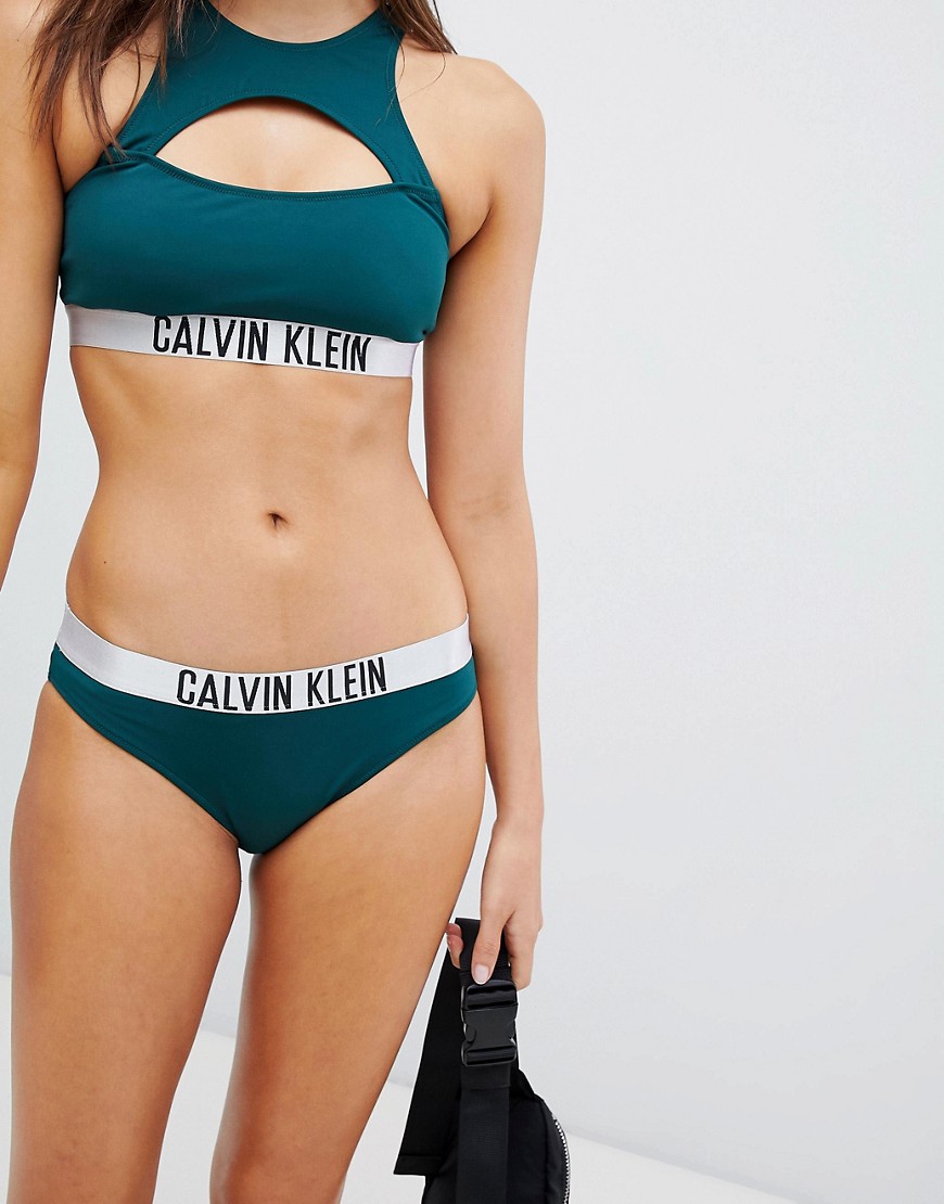Calvin Klein classic bikini bottom forest green