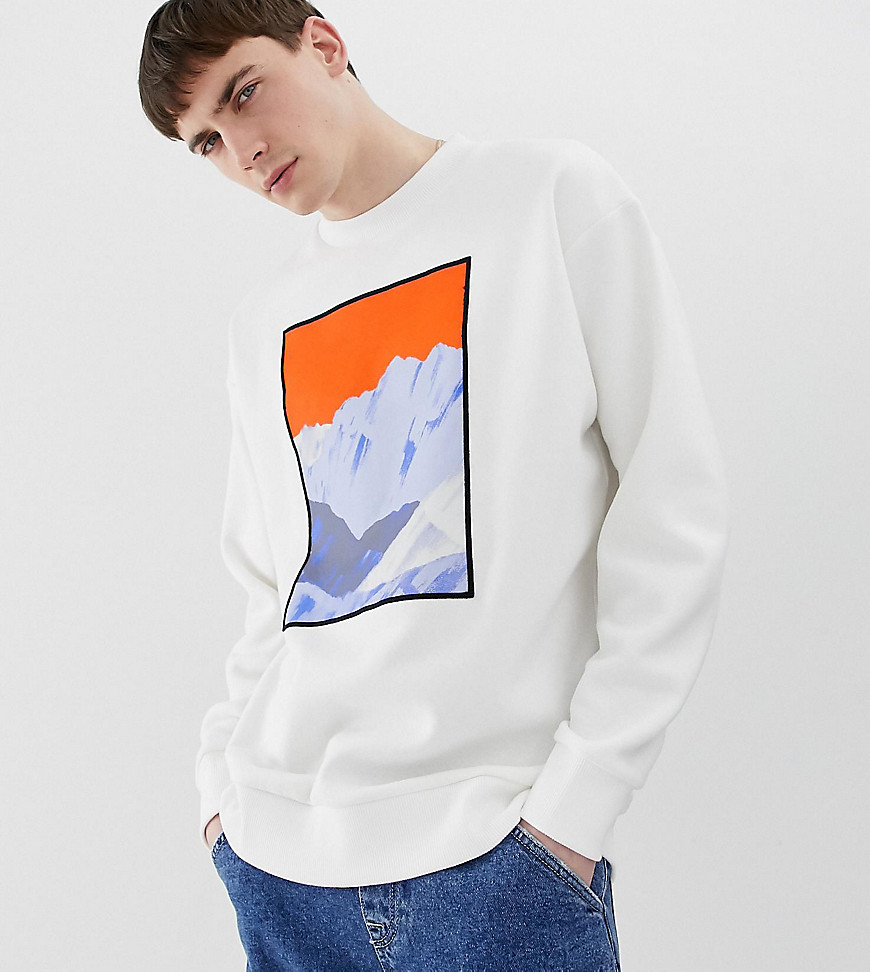 Noak sweatshirt with abstract art print and embroidery