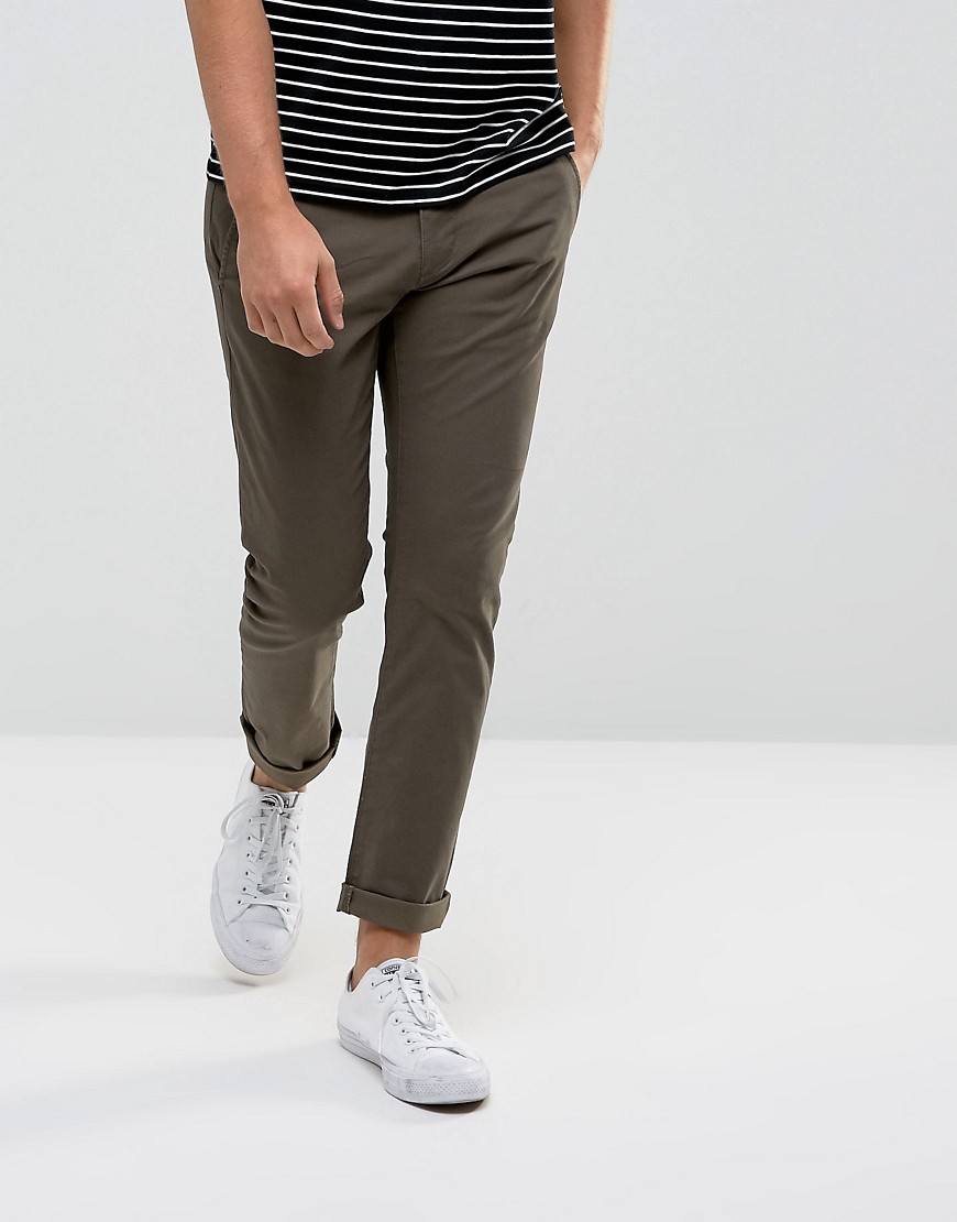 Selected Homme Regular Fit Chinos - Canteen