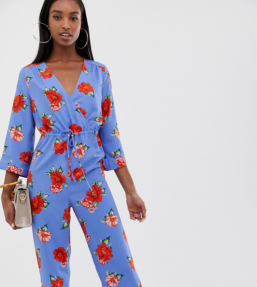 Fashion Union Tall wide leg jumpsuit in floral