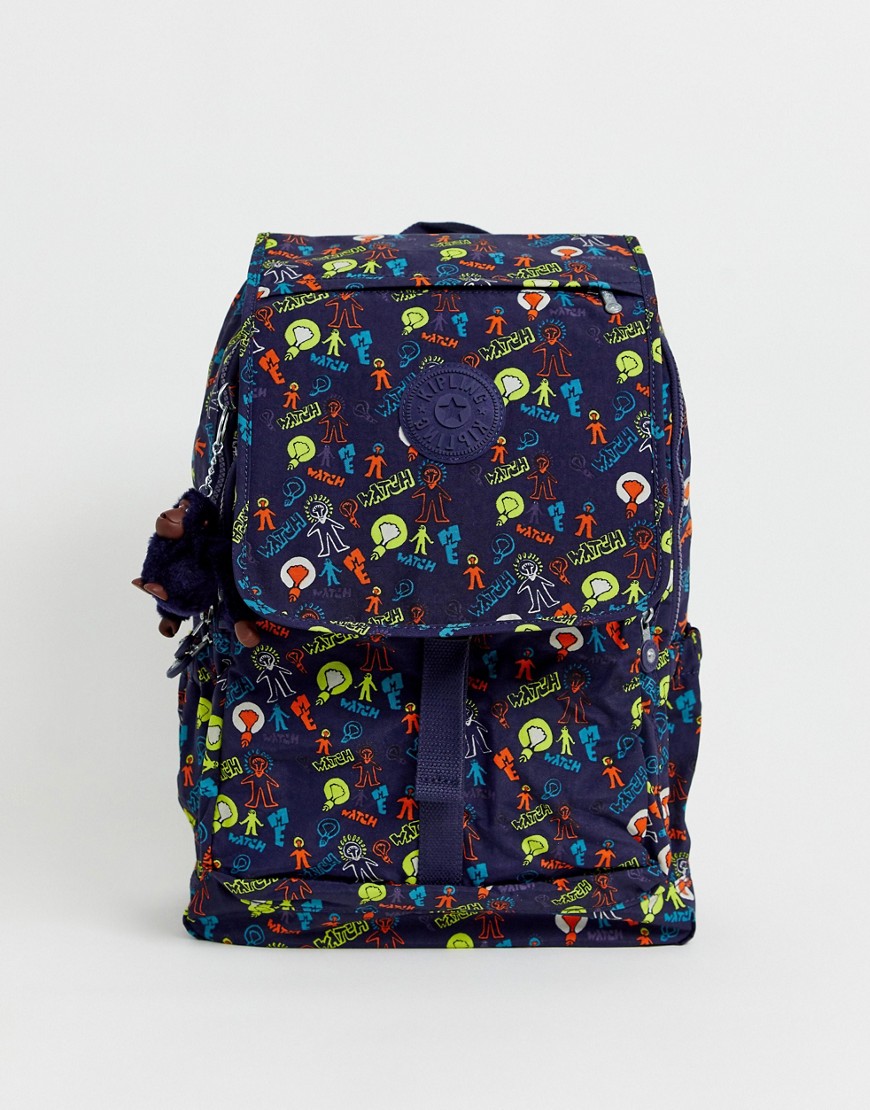 Kipling backpack in multi print