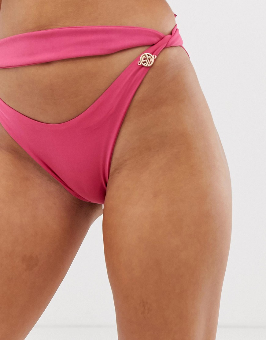 Sian Marie Amphi bikini bottom in hot pink