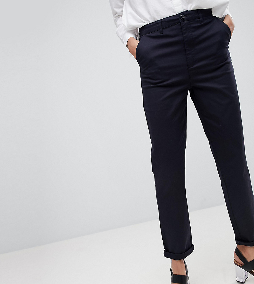ASOS DESIGN Tall chino trousers in navy