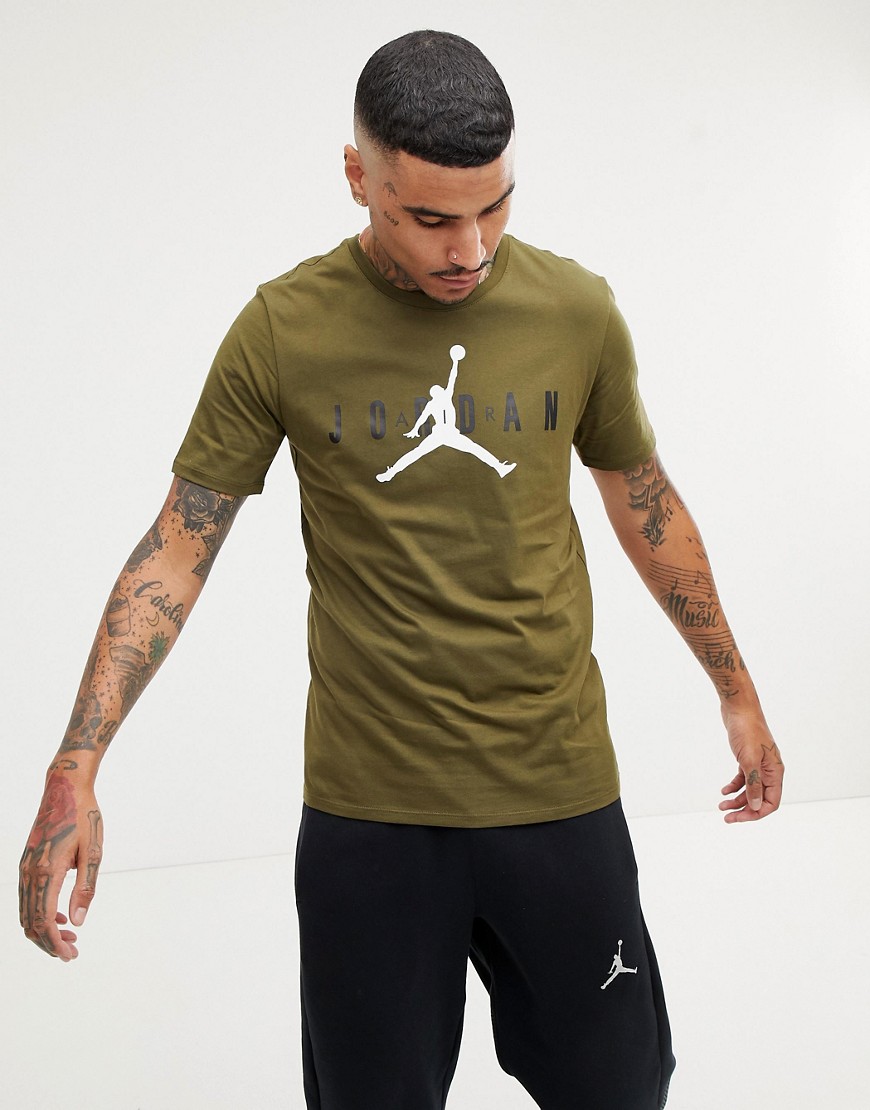 Nike Jordan Air Logo T-Shirt In Green AA1907-395 - Green