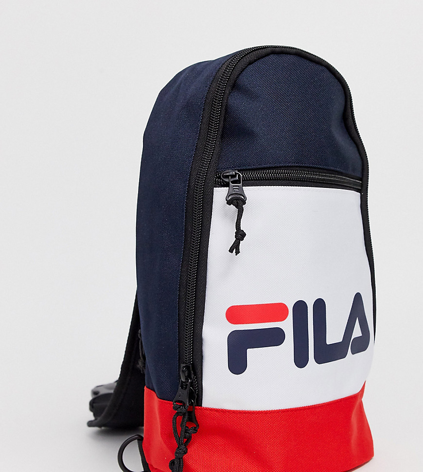 Fila Marlin Single Strap backpack in navy white and red