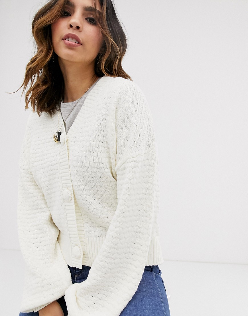 Y.A.S textured chunky cardigan