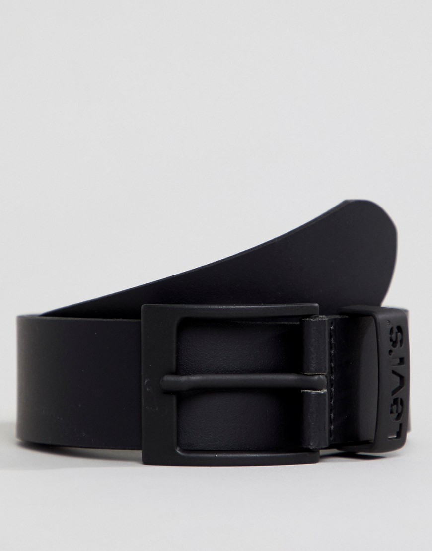 Levi's leather belt with gunmetal buckle