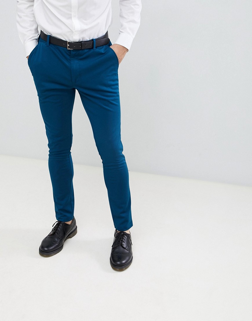 Devils Advocate Super Skinny Plain Suit Trousers