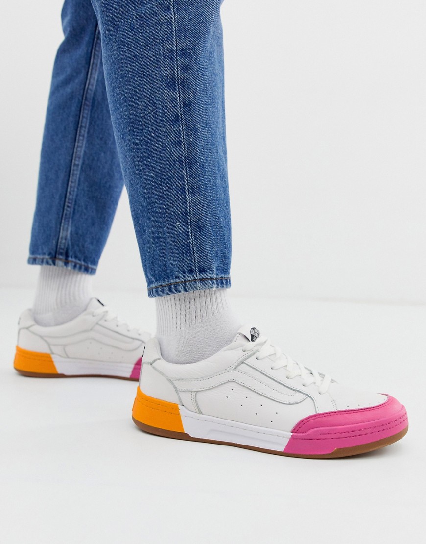 Vans Highland colour block trainers in white