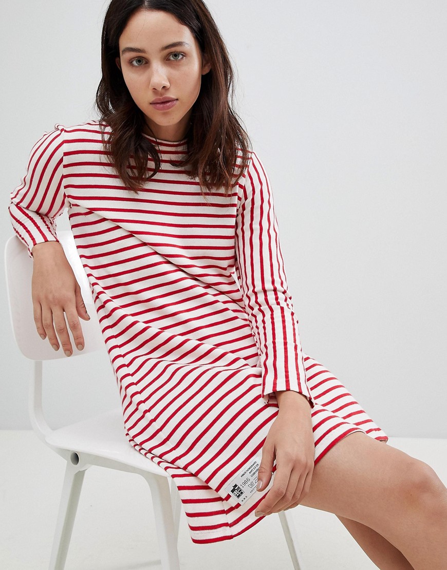 Mads Norgaard Signature Striped Dress in Organic Cotton
