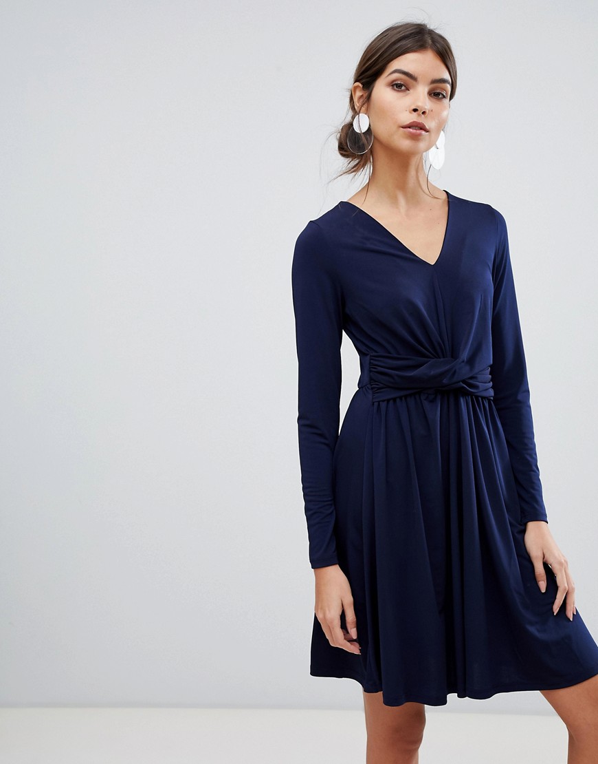 French Connection wrap mini dress - Utility blue