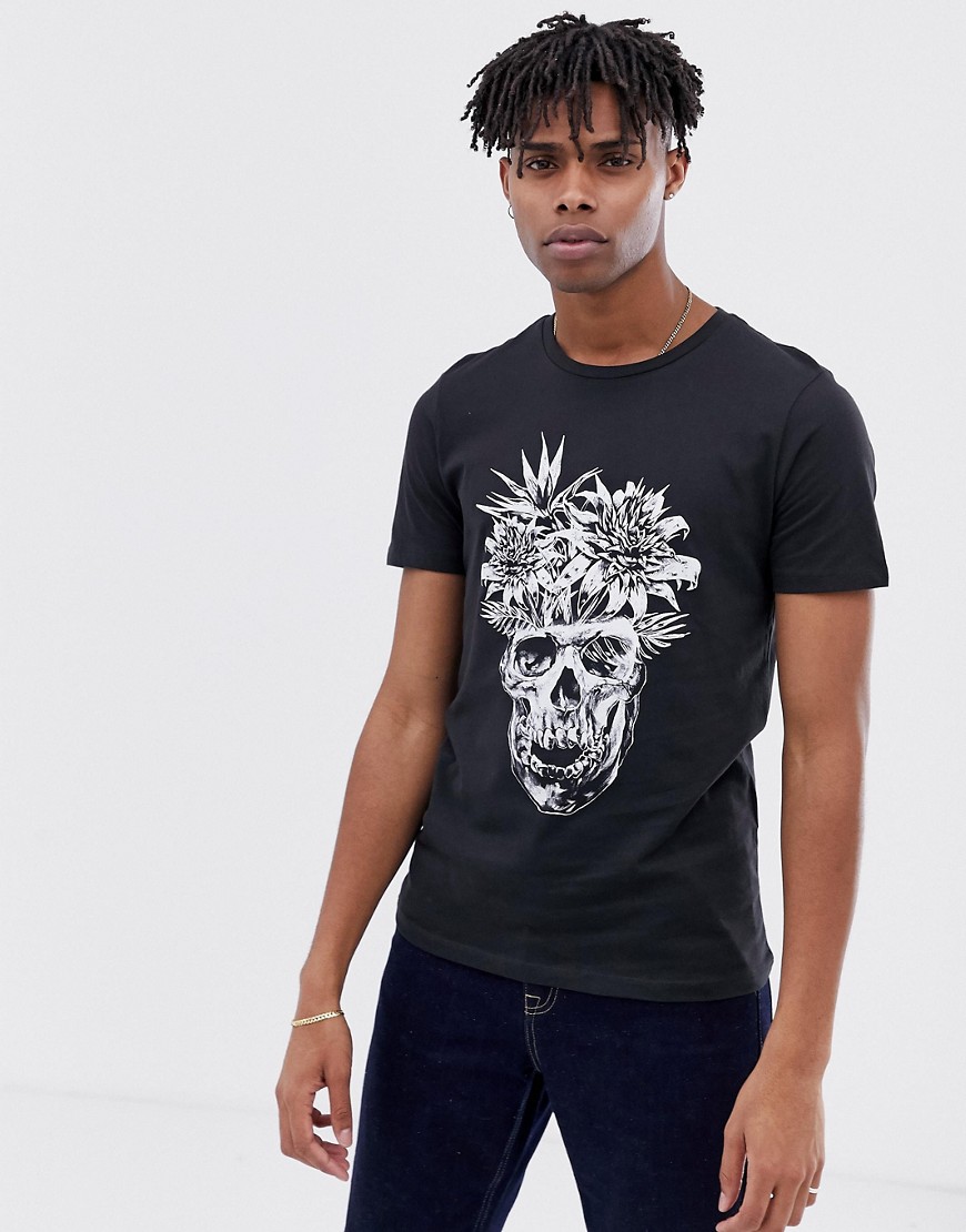 Jack & Jones Originals T-Shirt With Skull Graphic