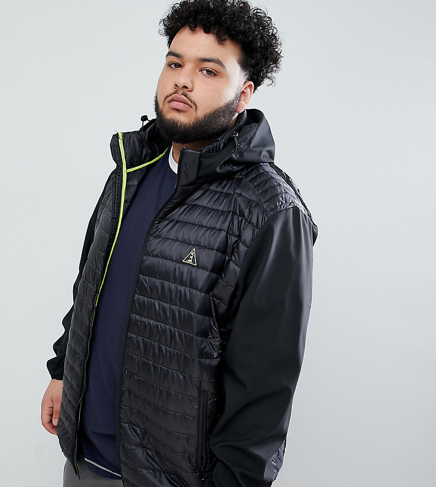 North 56.4 Plus puffer jacket with contrast sleeves