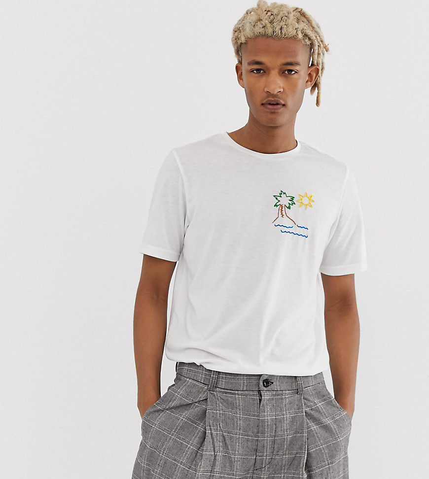 ASOS MADE IN KENYA t-shirt with hand embroidered palm tree