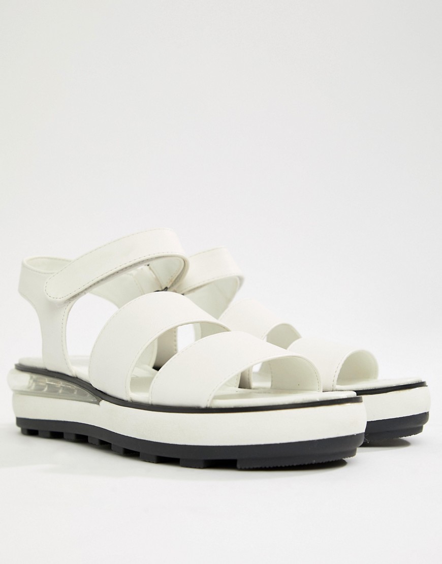 Sixty Seven Flatform Heeled Sandals - White