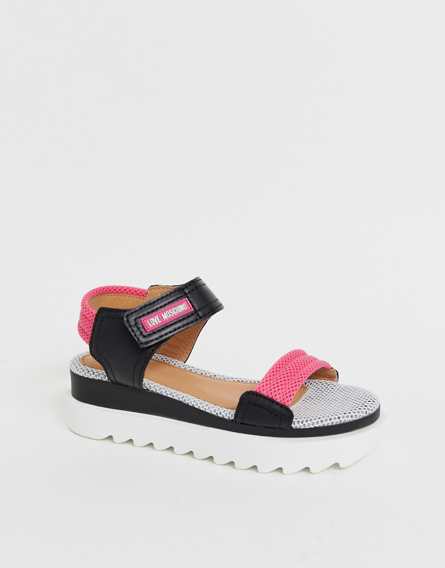 Love Moschino chunky flatform sandals