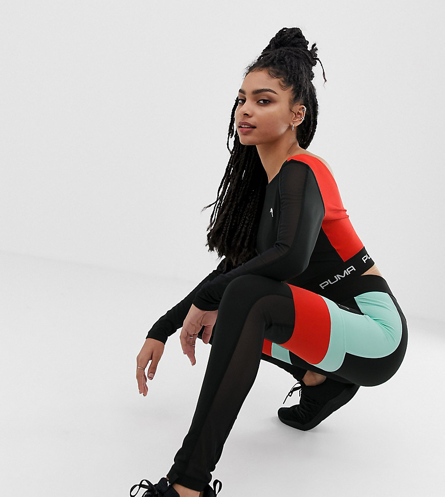 Puma exclusive to ASOS block high-waisted leggings