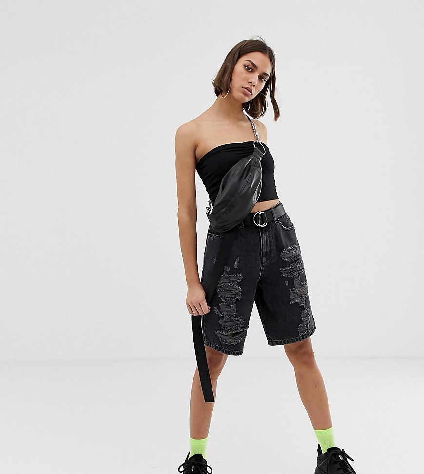 COLLUSION long line shorts with rips