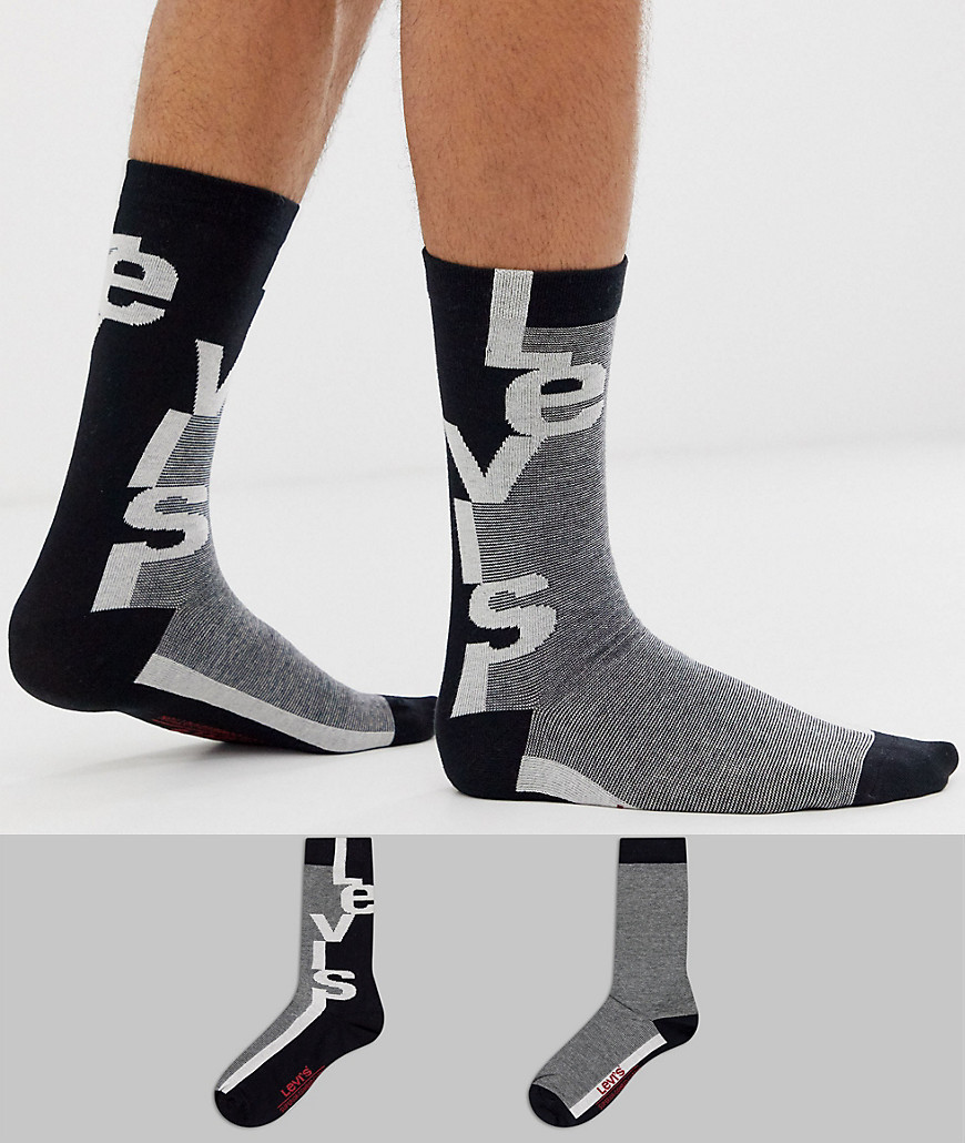 Levi's 2 pack logo socks