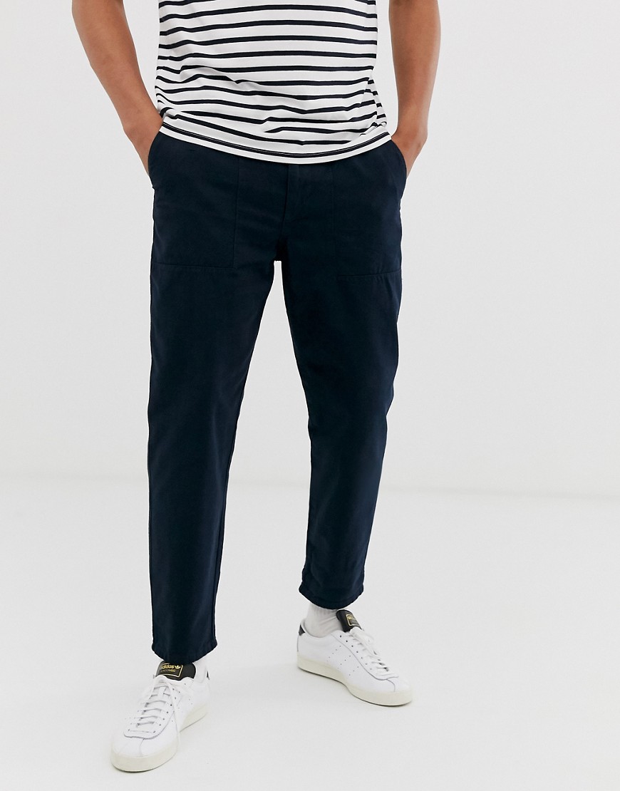 Tom Tailor relaxed fit worker chino in navy