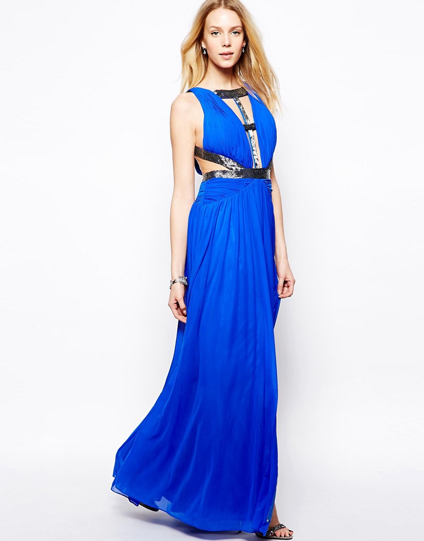 Forever Unique | Forever Unique Issy Maxi Dress with Cut Outs and ...