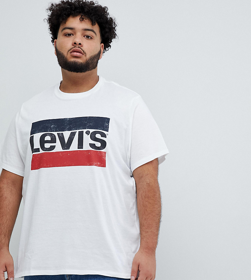 Levi's plus sportswear logo t-shirt in white