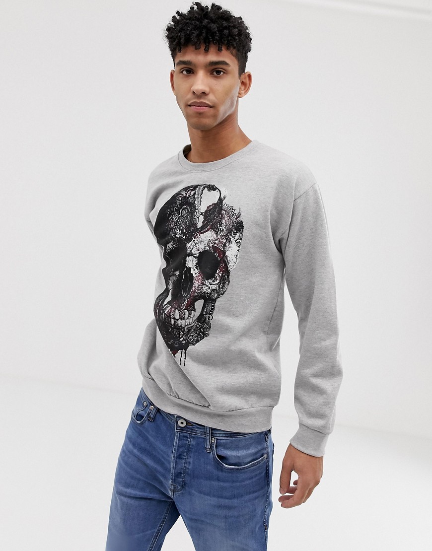 Bolongaro Trevor paisley skull print sweatshirt