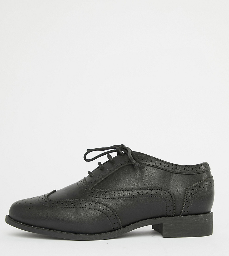 London Rebel Wide Fit Lace Up Brouges