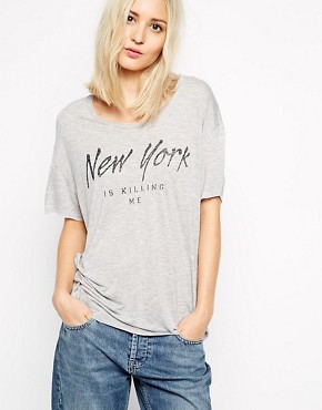 Zoe Karssen - T-shirt à imprimé « NY Is Killing Me »
