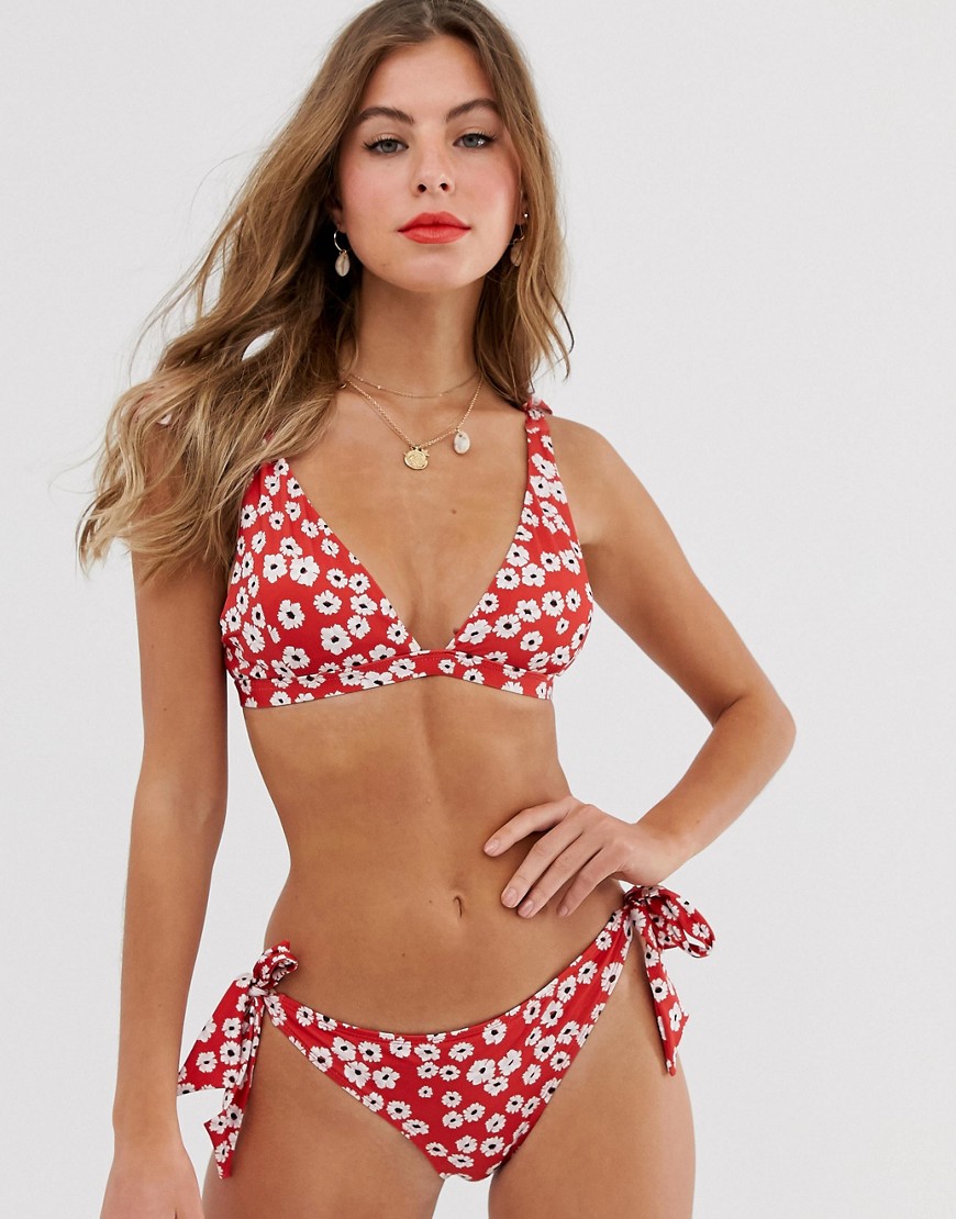 Jack Wills Parton bikini top in floral