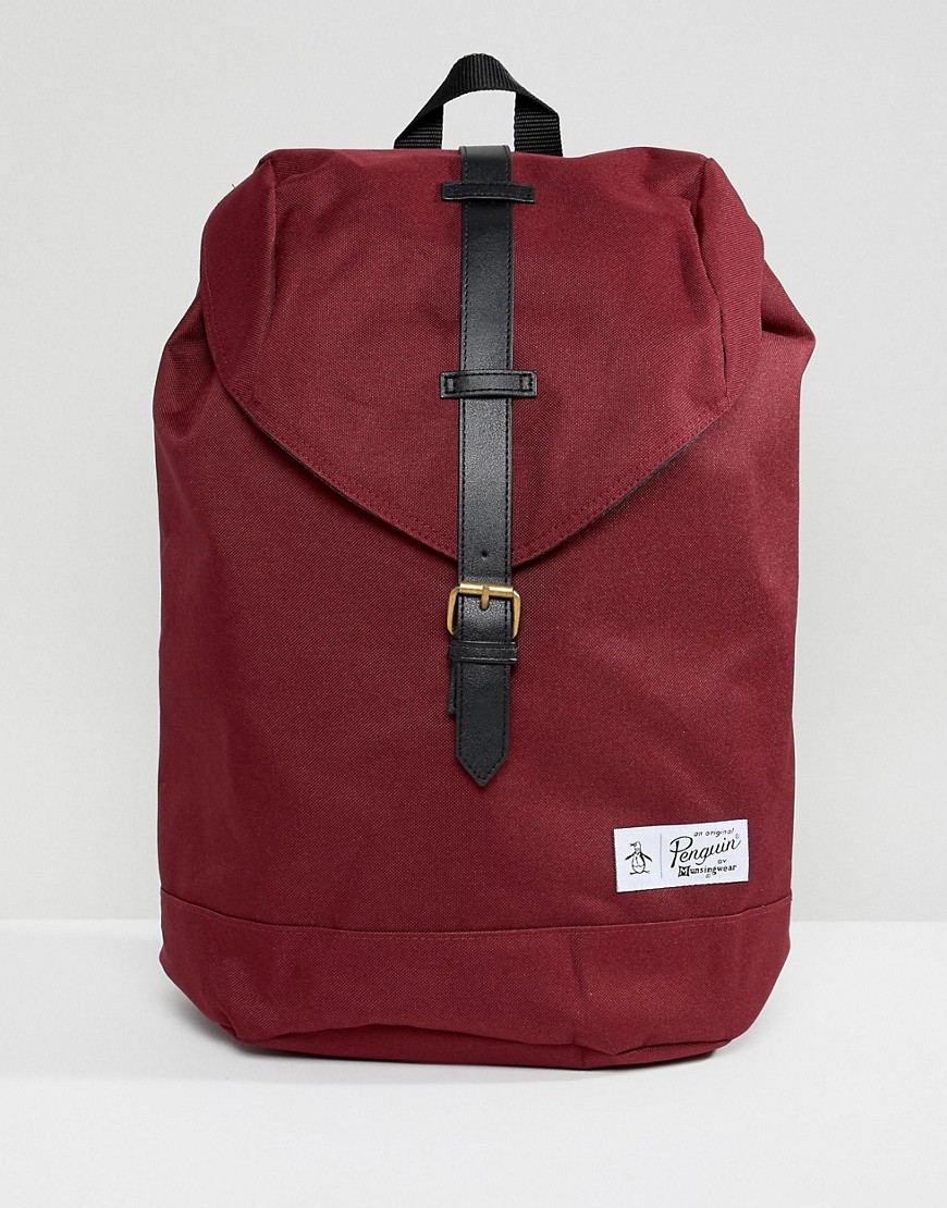 Original Penguin single strap backpack - Red