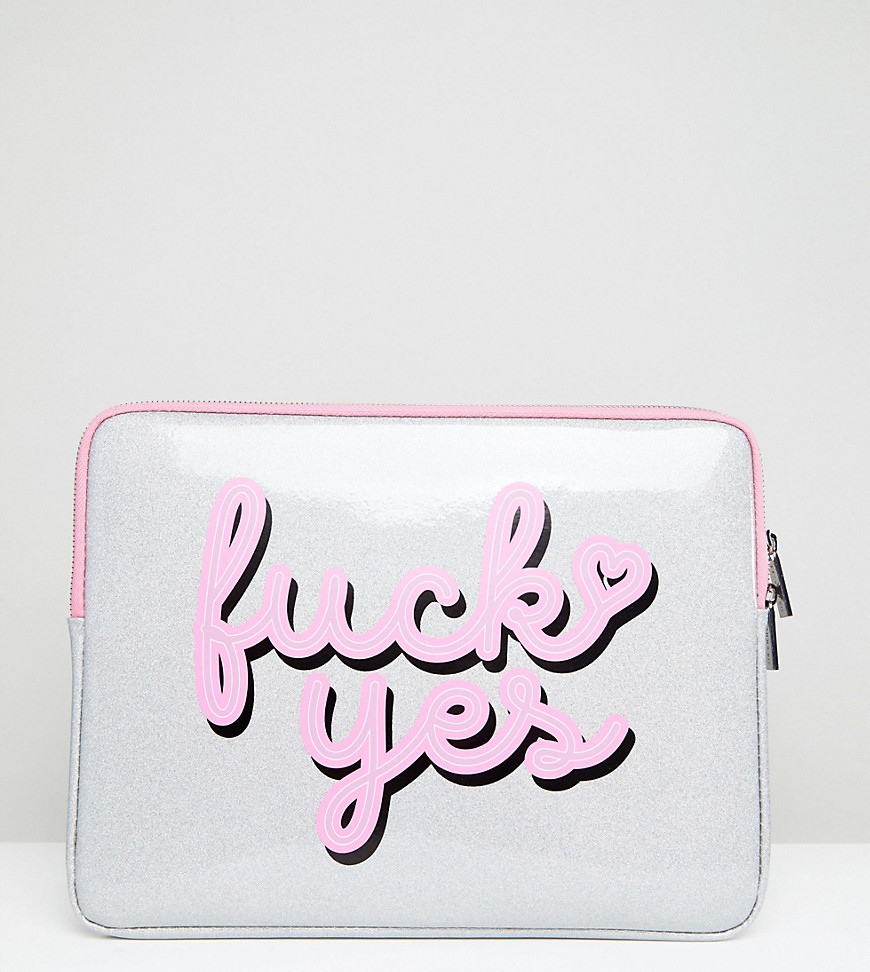 Skinnydip Fuck Yes 13 Inches Laptop Case - Multi