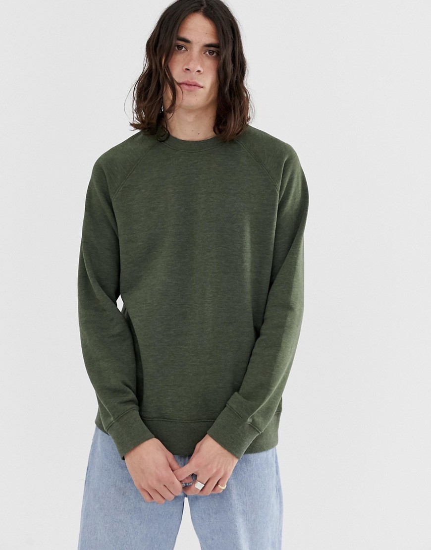 Weekday Paris sweatshirt in khaki
