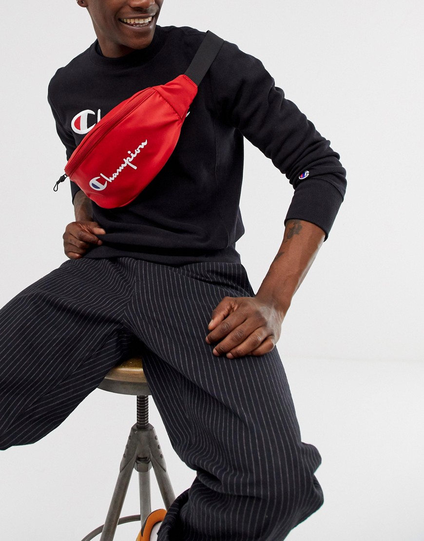 Champion bum bag with large logo in red