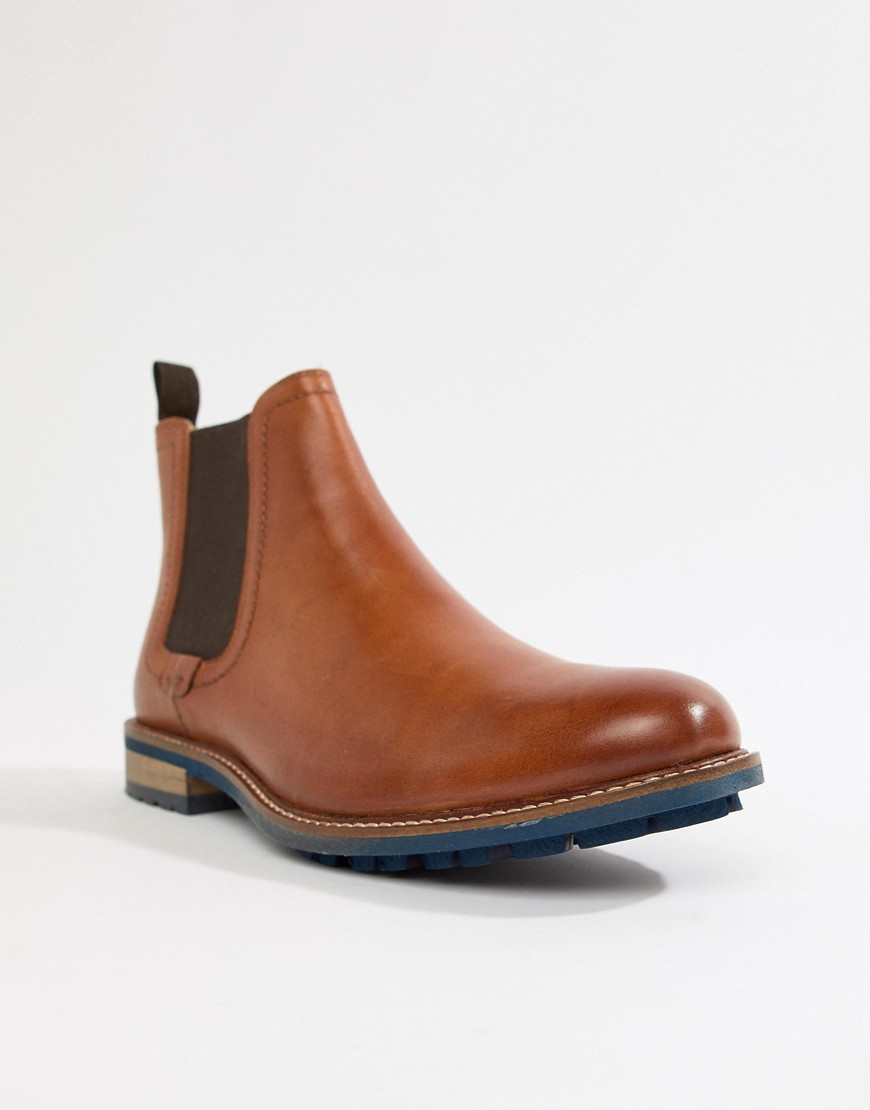 Silver Street Chunky Chelsea Boot in Tan