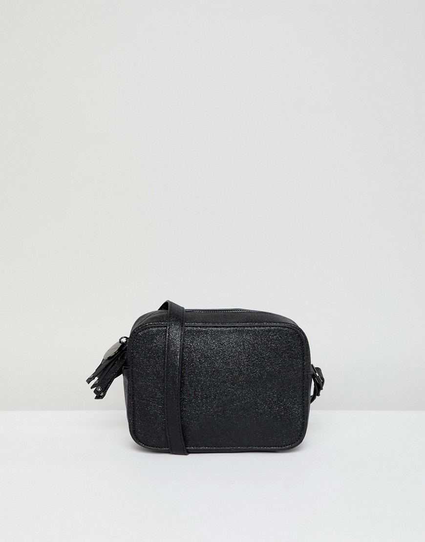 Sisley Textured Cross Body Bag - Black