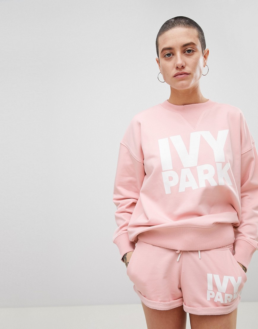 Ivy Park Logo Sweatshirt In Pink