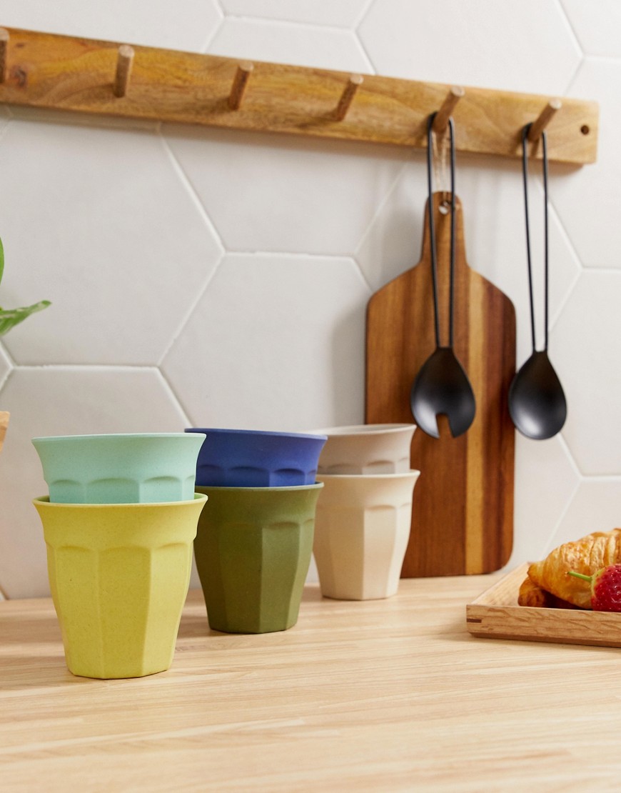 Zuperzozial bamboo biodegradable set of 6 cups