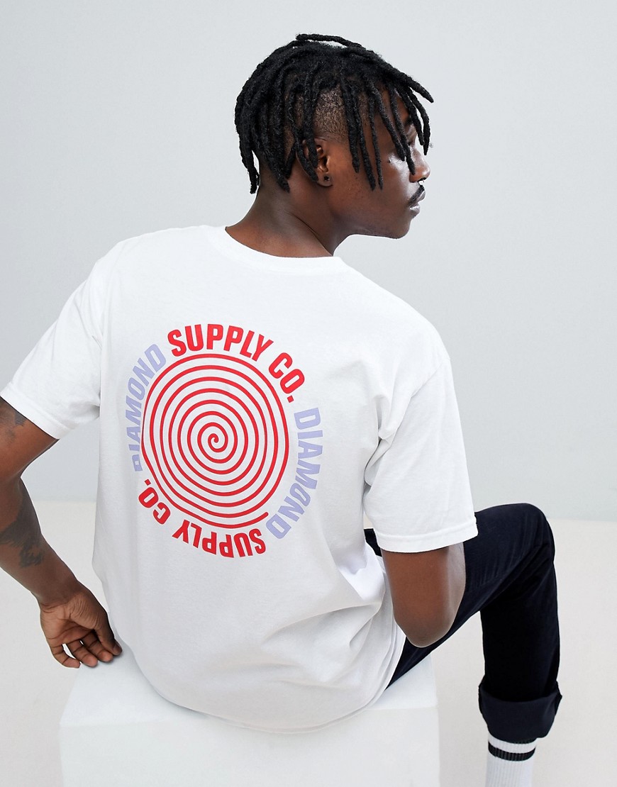 Diamond Supply T-Shirt With Spiral Back Print