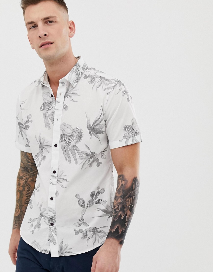 Only & Sons printed short sleeved shirt