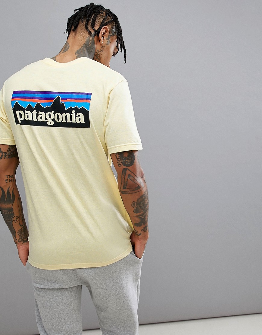 Patagonia P-6 Back Logo Responsibili-Tee T-Shirt in Yellow - Crest yellow