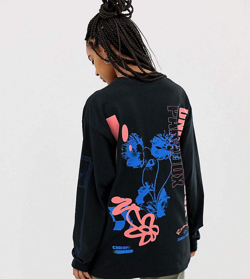 Crooked Tongues long sleeve t-shirt in unorthodox flower print
