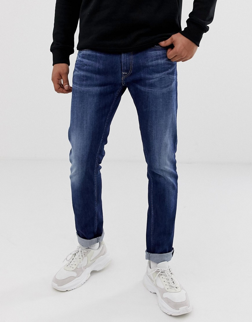Replay straight fit Jeans in dark wash
