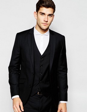 ASOS Slim Fit Suit Jacket In 100% Wool