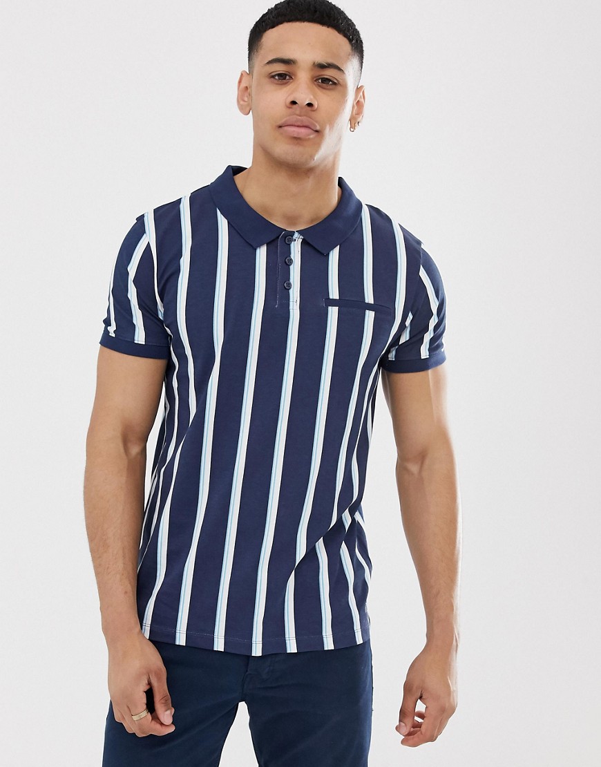 Esprit polo with vertical stripe