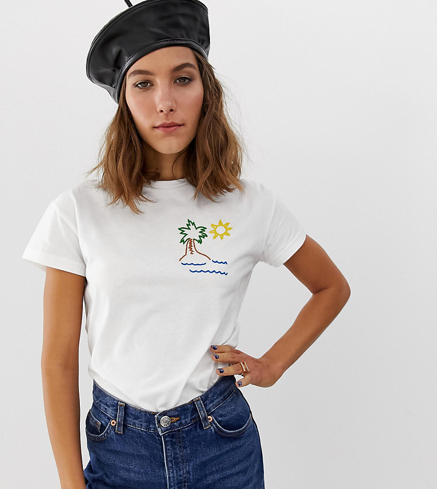 ASOS MADE IN KENYA t-shirt with hand embroidered palm tree