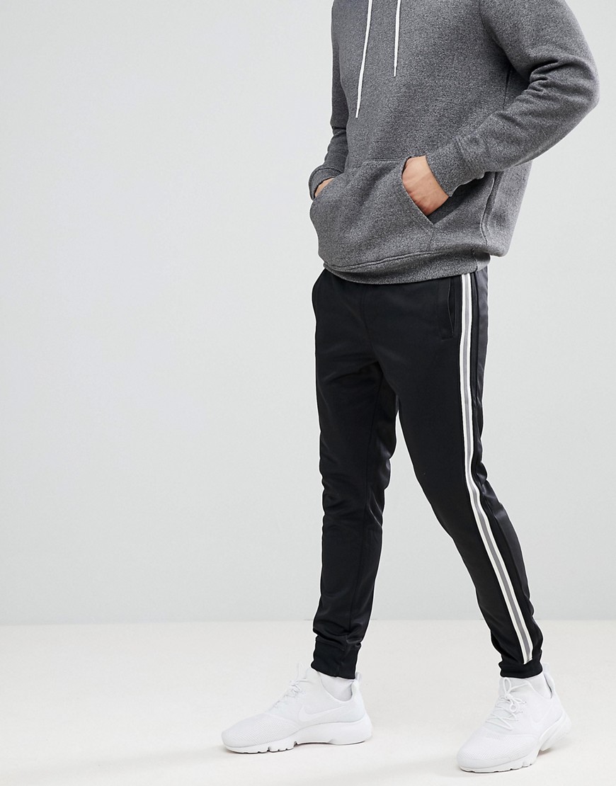 Blend Sports Stripe Sweatpants - 70155 black